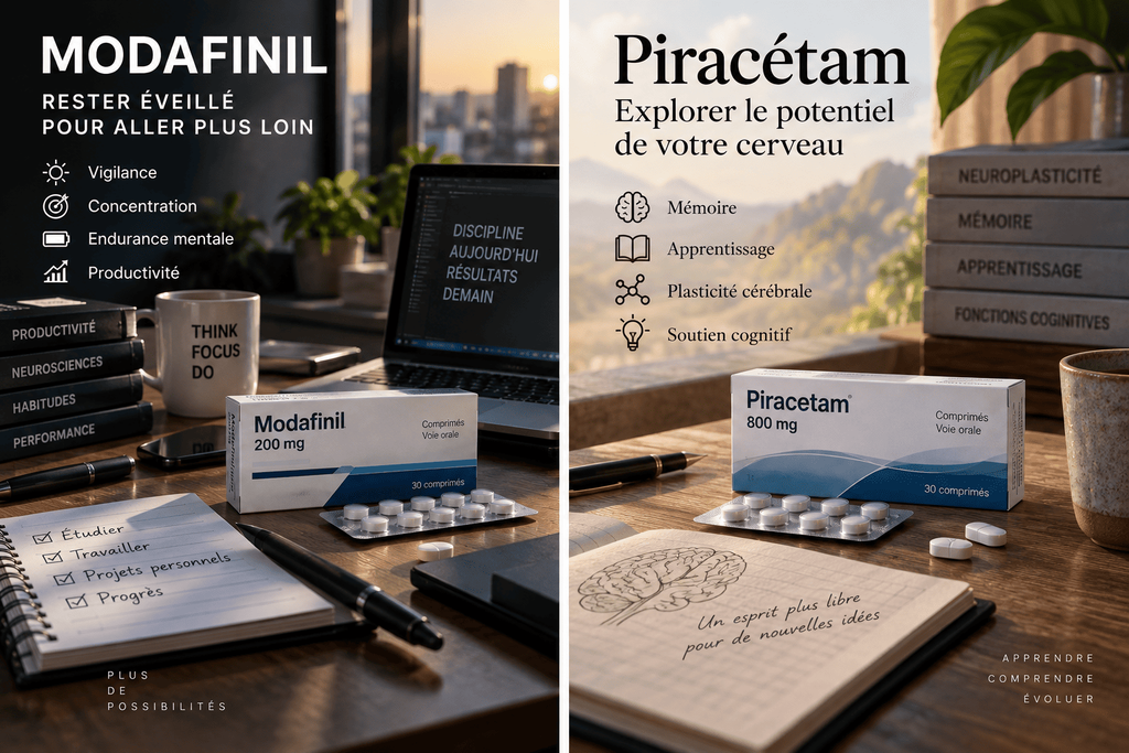 Modafinil ou Piracetam