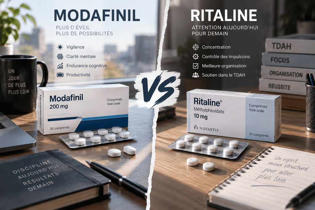 Modafinil ou Ritaline